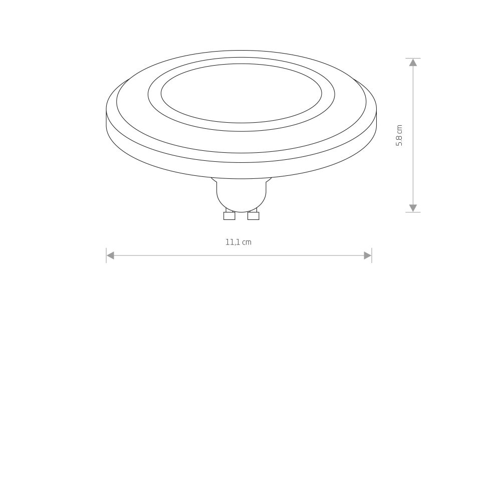 ES111 LED DIFFUSER BLACK 4000K - Слика 2