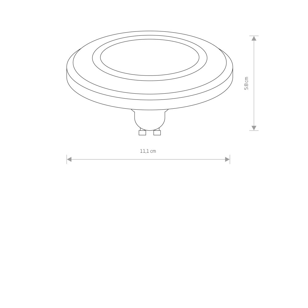 ES111 LED LENS BLACK 4000K - Слика 2