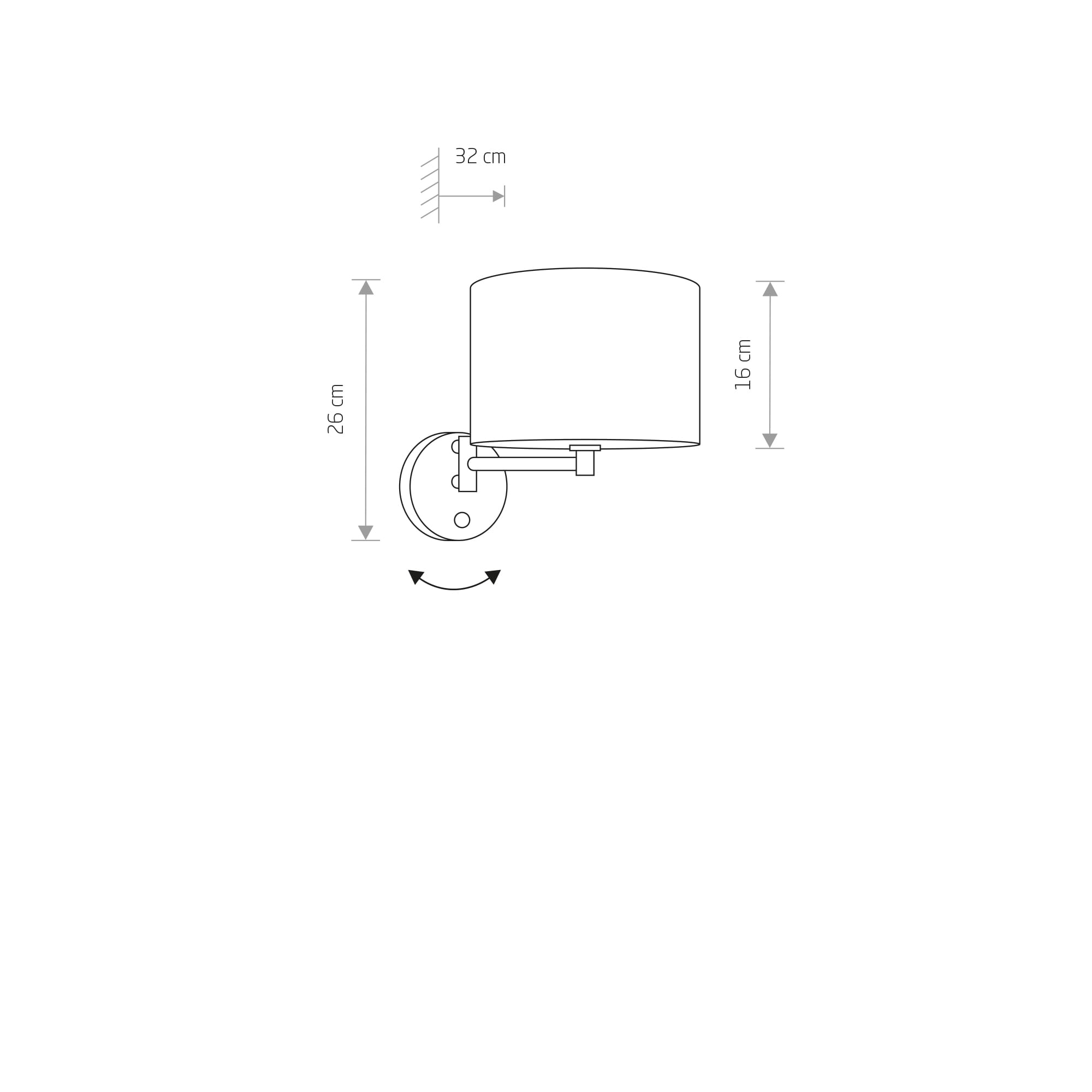 HOTEL GRAY I wall lamp - Слика 2