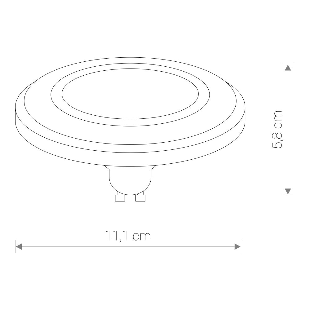 ES111 LED LENS BLACK 3000K - Слика 2