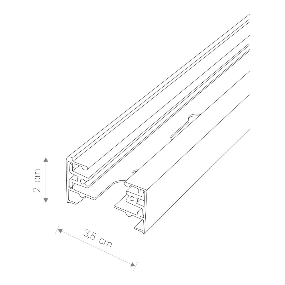 PROFILE TRACK BLACK 2 METRES - Слика 2