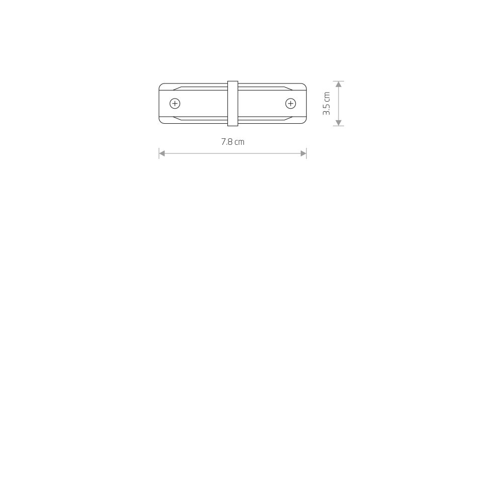 PROFILE STRAIGHT CONNECTOR WHITE - Слика 2