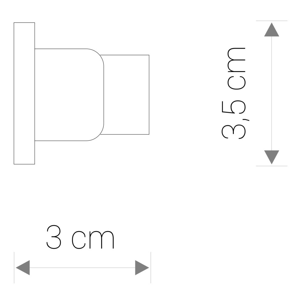 PROFILE DEAD END CAP BLACK - Слика 2