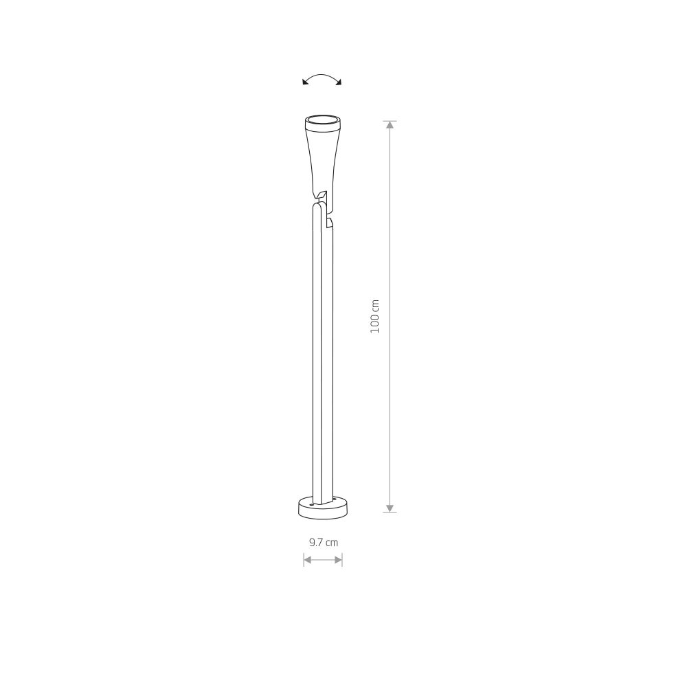 Stubna lampa OTTAWA GRAPHITE I floor lamp - Слика 2