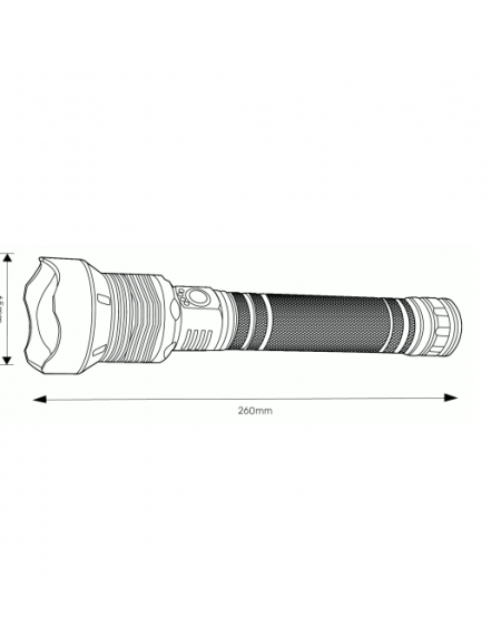 BATERIJSKA LED LAMPA YS-1404 PUNJIVA