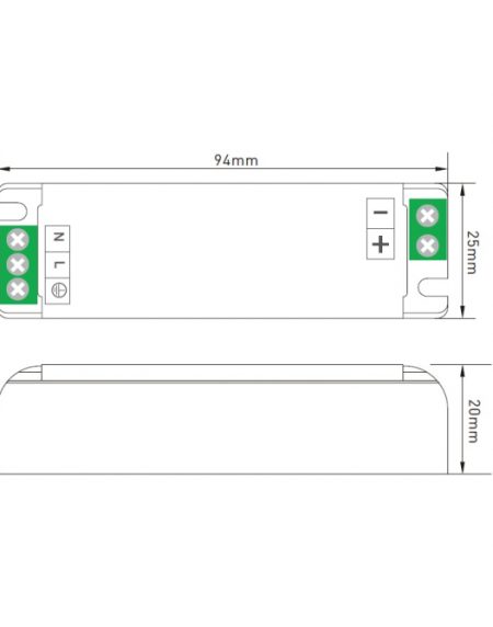 DAWN LED NAPAJANJE SLIM 24V 36W 36WHH-24