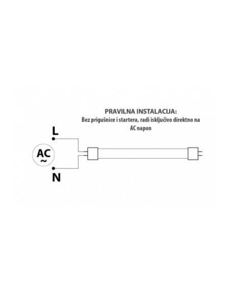 DAWN LED CEV T8 22W 4000K 2200lm JEDNOSTRANA