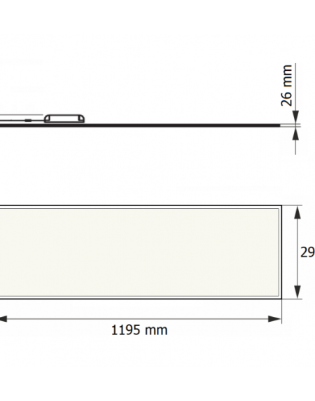 DAWN LED PANEL HN-PL12030 40W 4000K (4000lm) BACKLIGHT