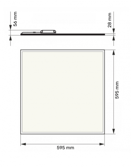 DAWN LED PANEL HN-PL6060 36W 4000K (4320lm) BACKLIGHT IP65