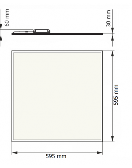 DAWN LED PANEL HN-PL6060 40W 4000K (4000lm) BACKLIGHT IP65