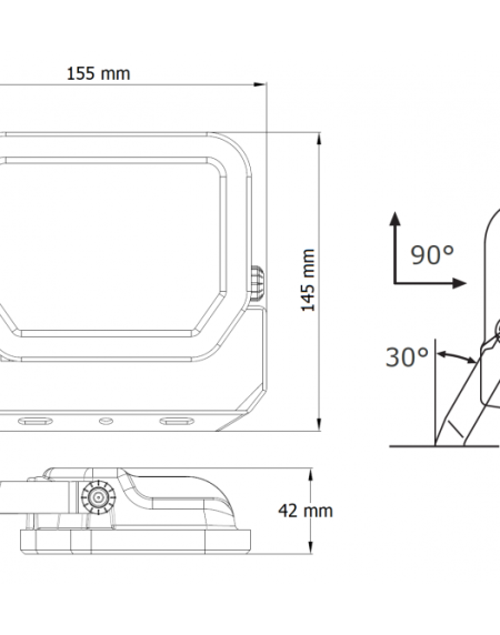 DAWN LED REFLEKTOR BR-FL20W-02 6500K 2200lm 100°  IP65