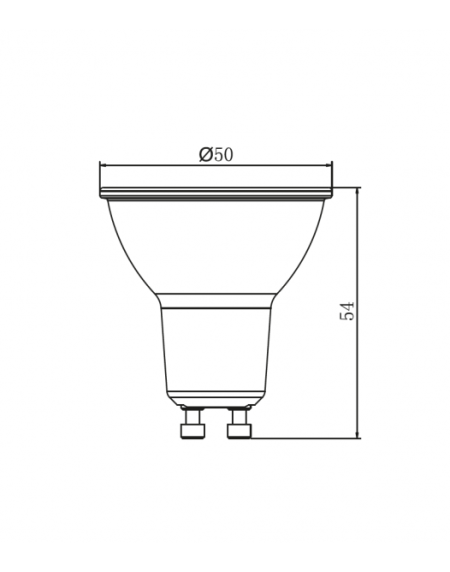 DAWN LED SIJALICA DIM GU10 7W 3000K 560lm 36°