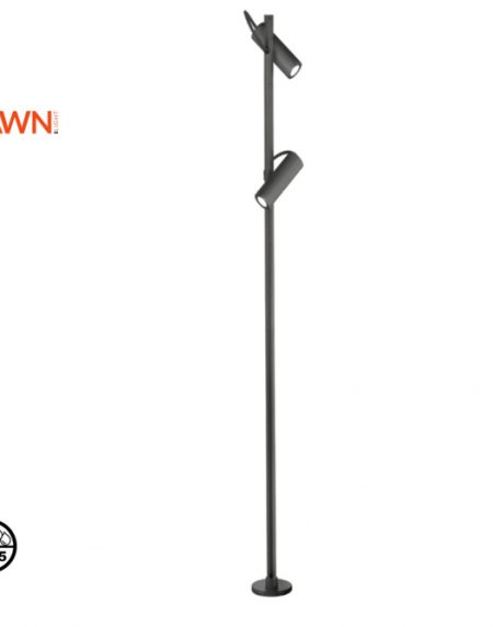DAWN LED SVETILJKA 0225-2 STUBNA 12W 3000K IP65 SIVA