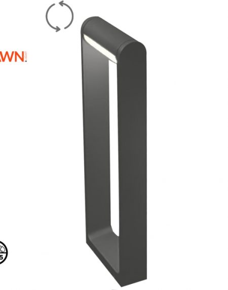 DAWN LED SVETILJKA 0230-600 STUBNA 12W 3000K IP65 SIVA