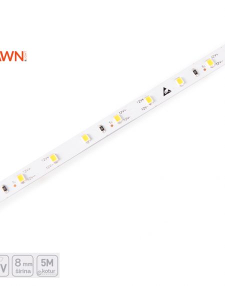 DAWN LED TRAKA HL 2835-60-WW 12V IP55 (5met, 7.2W/m, 8mm)