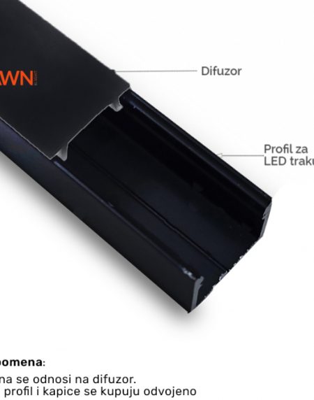 DIFUZOR ALP004-R CRNI