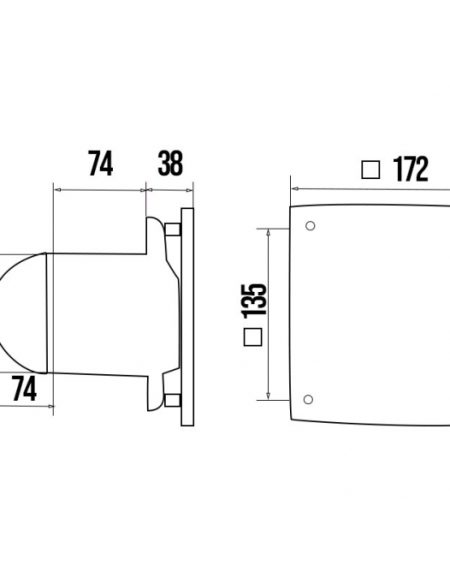 ERA VENTILATOR F100 QUADRO 4C
