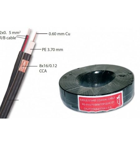 KOAKS.KABL RG59+2x0.50 r/b 100m 1801