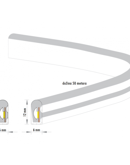 LED NEON FLEX KL-2835-120-P 12V IP65 (50met,8.8W/met) PINK