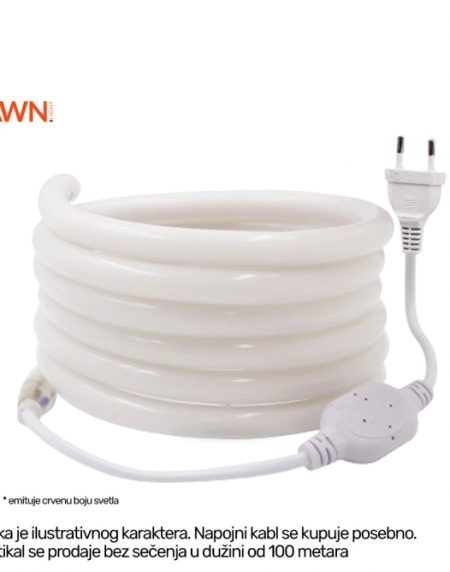 LED NEON FLEX KL-2835-120-CRVENO 220V IP65 (100met,7W/met, o14mm)