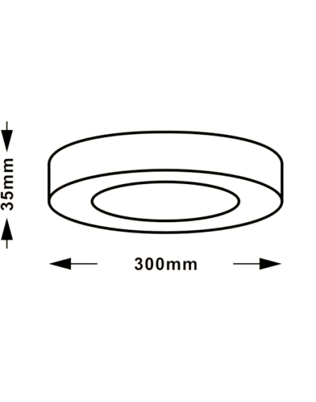 LED PANEL N/Z KNC5-24W 3000/4000/6000K
