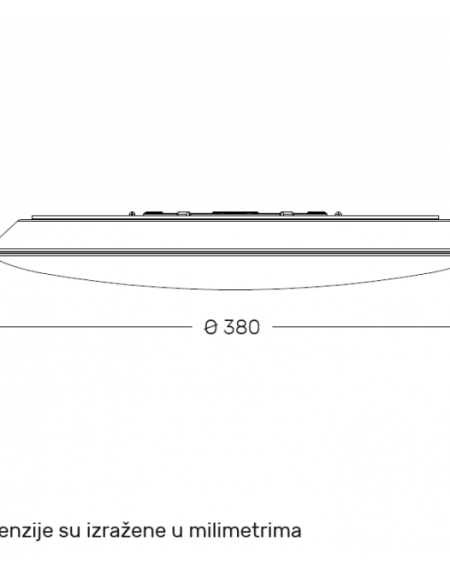 LED PLAFONJERA DCL1213 28W 3000/4000/6500K IP54