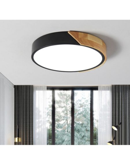 LED PLAFONJERA EL2492 O 24W 3000/4000K DRVO CRNA