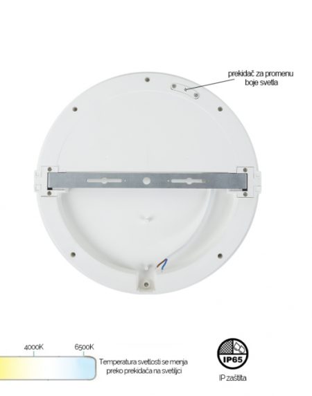 LED PLAFONJERA MONA-200-20W 3000/4000/6500K IP65 BELA