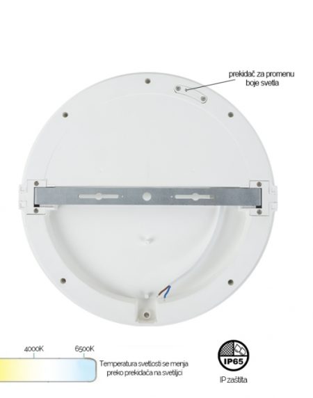 LED PLAFONJERA MONA-300-30W 3000/4000/6500K IP65 BELA
