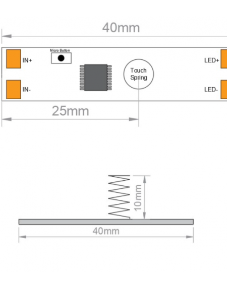 LED PREKIDAC DIMER DT03 TOUCH