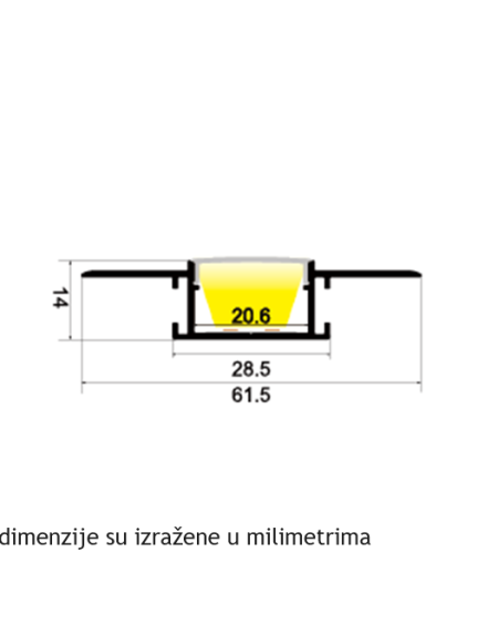LED PROFIL LR6124 2M