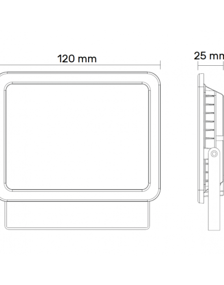 LED REFLEKTOR BR-FL20W-04A2 CRNI