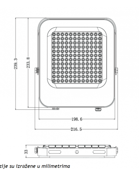 LED REFLEKTOR IK03 100 W 6500K