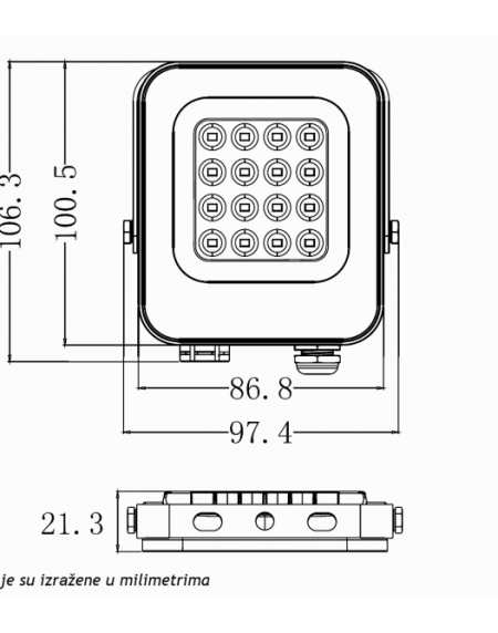 LED REFLEKTOR IK03 10 W 6500K
