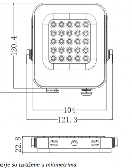 LED REFLEKTOR IK03 20 W 6500K