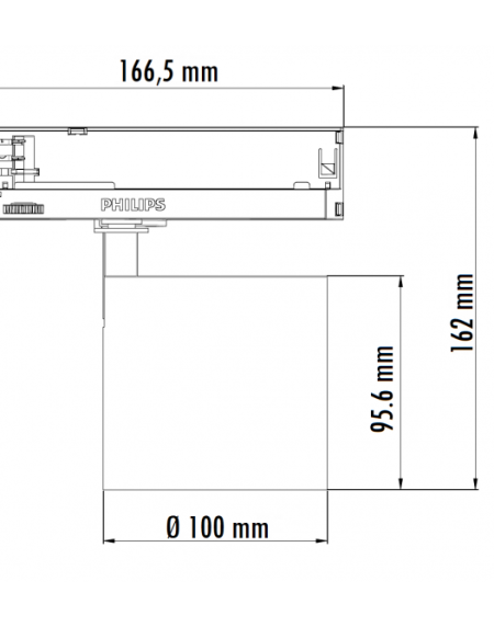 LED REF SINSKI 301210-1 30W 3000K CRNI TROFAZNI