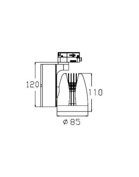 LED REF SINSKI 337201-1 20W 4000K BELI TROFAZNI