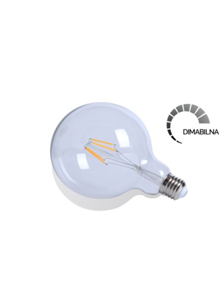 LED SIJALICA FILAMENT DIM G95 4W E27 2700K 400lm