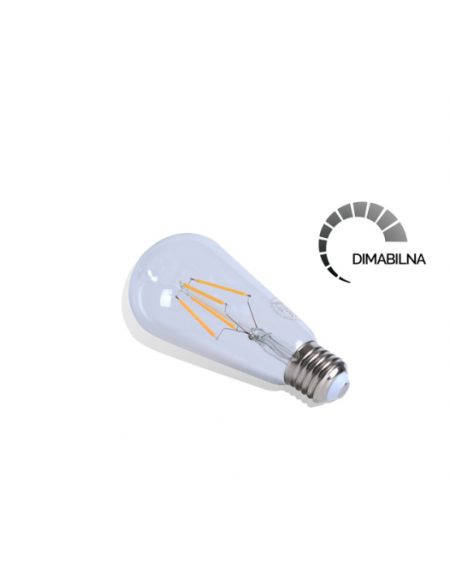 LED SIJALICA FILAMENT DIM ST64 4W E27 2700K 400lm