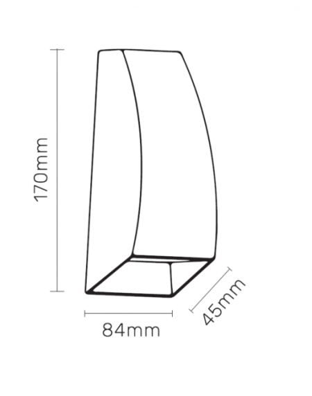 LED SVETILJKA 2211 ZIDNA 2*1W 4000K IP54 SIVA