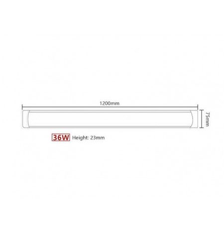LED SVETILJKA DW-LED-TBSF 36W 6500K