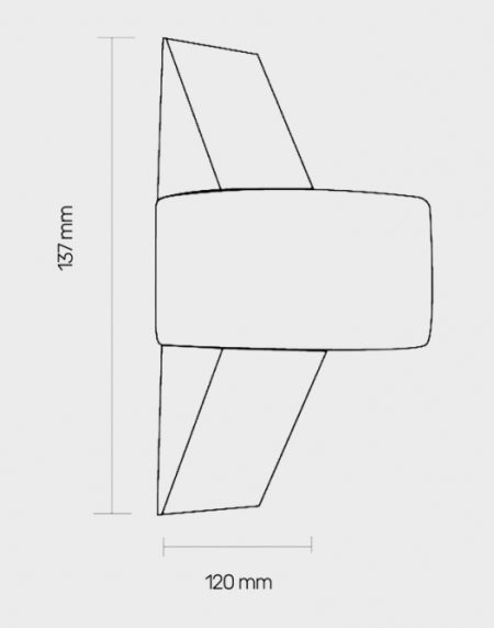 LED SVETILJKA JM-010 ZIDNA 6W 3000K IP54 BELA