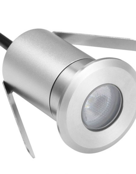 LED SVETILJKA JM-045 PODNA 3W 3000K IP67 NIKL/HROM