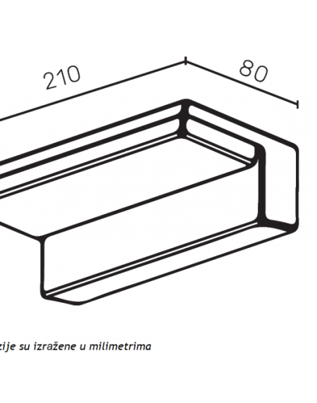 LED SVETILJKA JM-049 ZIDNA 9W 4000K IP54 ANTRACIT