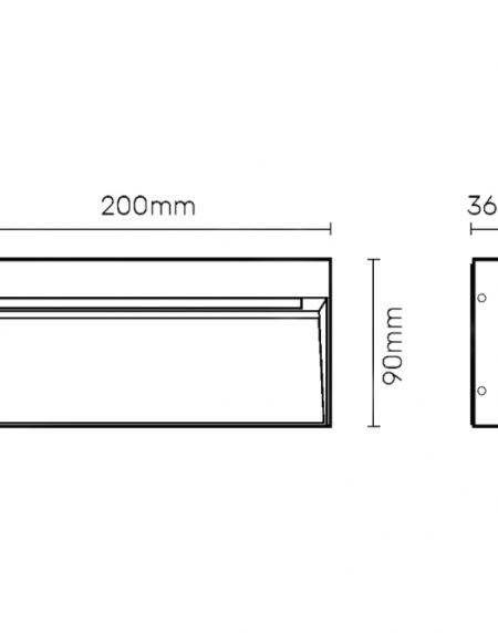 LED SVETILJKA JM-054 ZIDNA 5.6W 4000K IP54 ANTRACIT