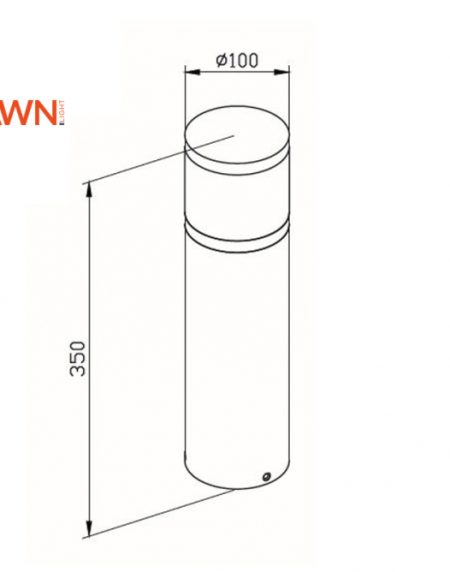 LED SVETILJKA JM-4604 STUBNA 12W 3000K IP65 CRNA