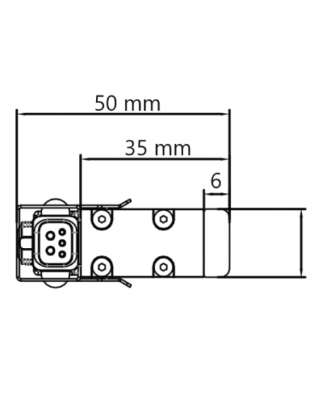 LED SVETILJKA TF-16-0106 7W RGB+4000K 24V IP65 0.5M