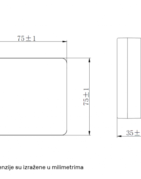 LED SVETILJKA WS750 4.5W 4000K
