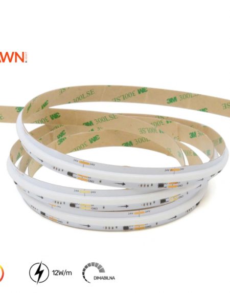 LED TRAKA SPI COB-360D-NW 24V IP20 (5met,12W/m,10mm)
