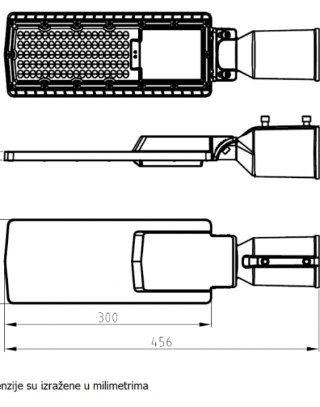 LED ULICNA SVETILJKA SL04  50W 4000K 6000lm IP65